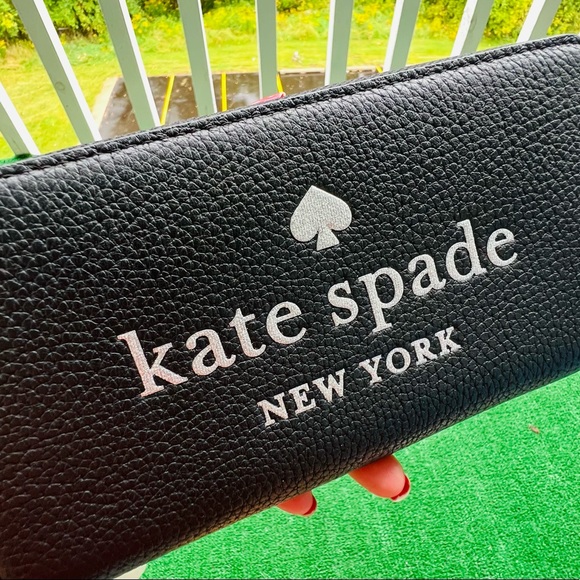 Kate Spade Glitter Large wallet Black - Picture 15 of 16